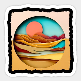 Sunrise Desert Sticker